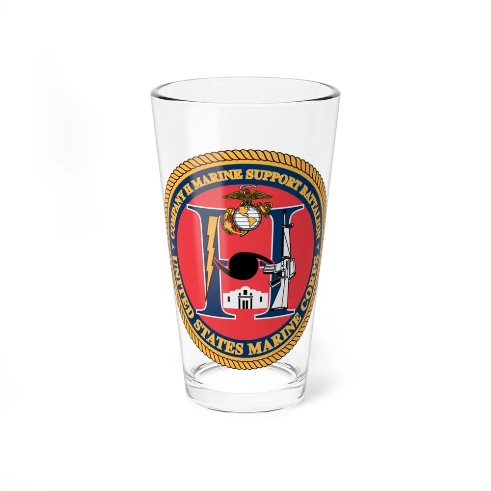 COMPANY H MARINE (USMC) Pint Glass 16oz-16oz-Go Mug Yourself