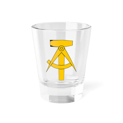 Compass and Hammer (Coat of Arms) Shot Glass 1.5oz 1.5oz - Go Mug Yourself