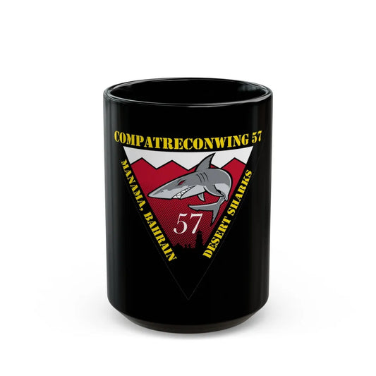 COMPATRECONWING 57 Commander Patrol and Reconnaissance Wing 57 (U.S. Navy) Black Coffee Mug-15oz-Go Mug Yourself