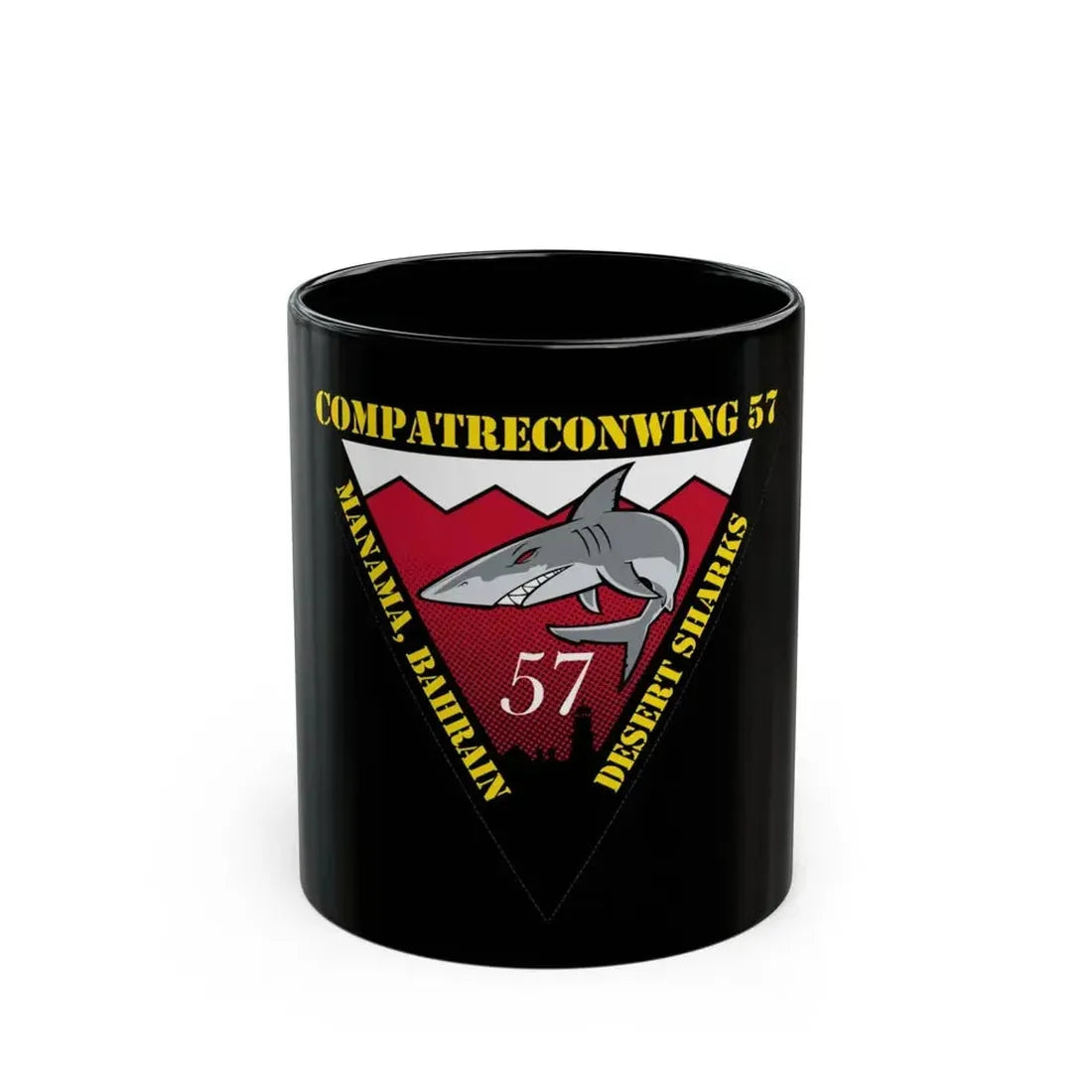 COMPATRECONWING 57 Commander Patrol and Reconnaissance Wing 57 (U.S. Navy) Black Coffee Mug 11oz - Go Mug Yourself
