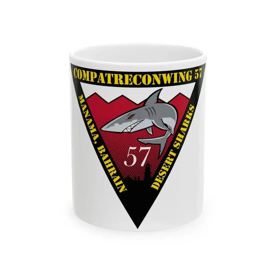 COMPATRECONWING 57 Commander Patrol and Reconnaissance Wing 57 (U.S. Navy) White Coffee Mug 11oz - Go Mug Yourself