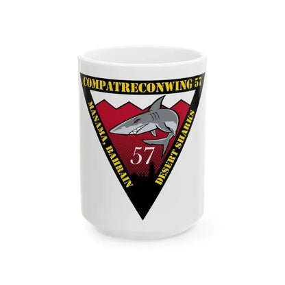 COMPATRECONWING 57 Commander Patrol and Reconnaissance Wing 57 (U.S. Navy) White Coffee Mug 15oz - Go Mug Yourself