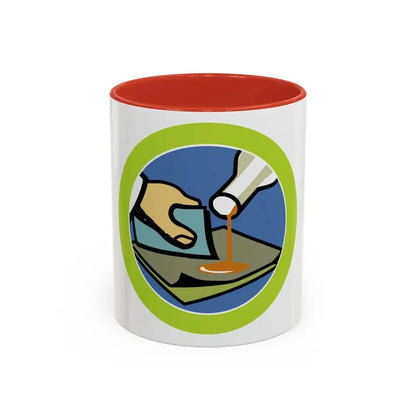 Composite Materials (Boy Scout Merit Badge) Accent Coffee Mug 11oz Red - Go Mug Yourself
