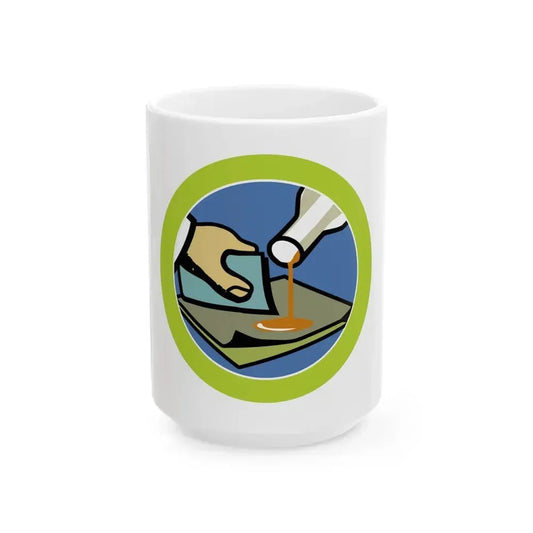 Composite Materials (Boy Scout Merit Badge) White Coffee Mug 15oz - Go Mug Yourself