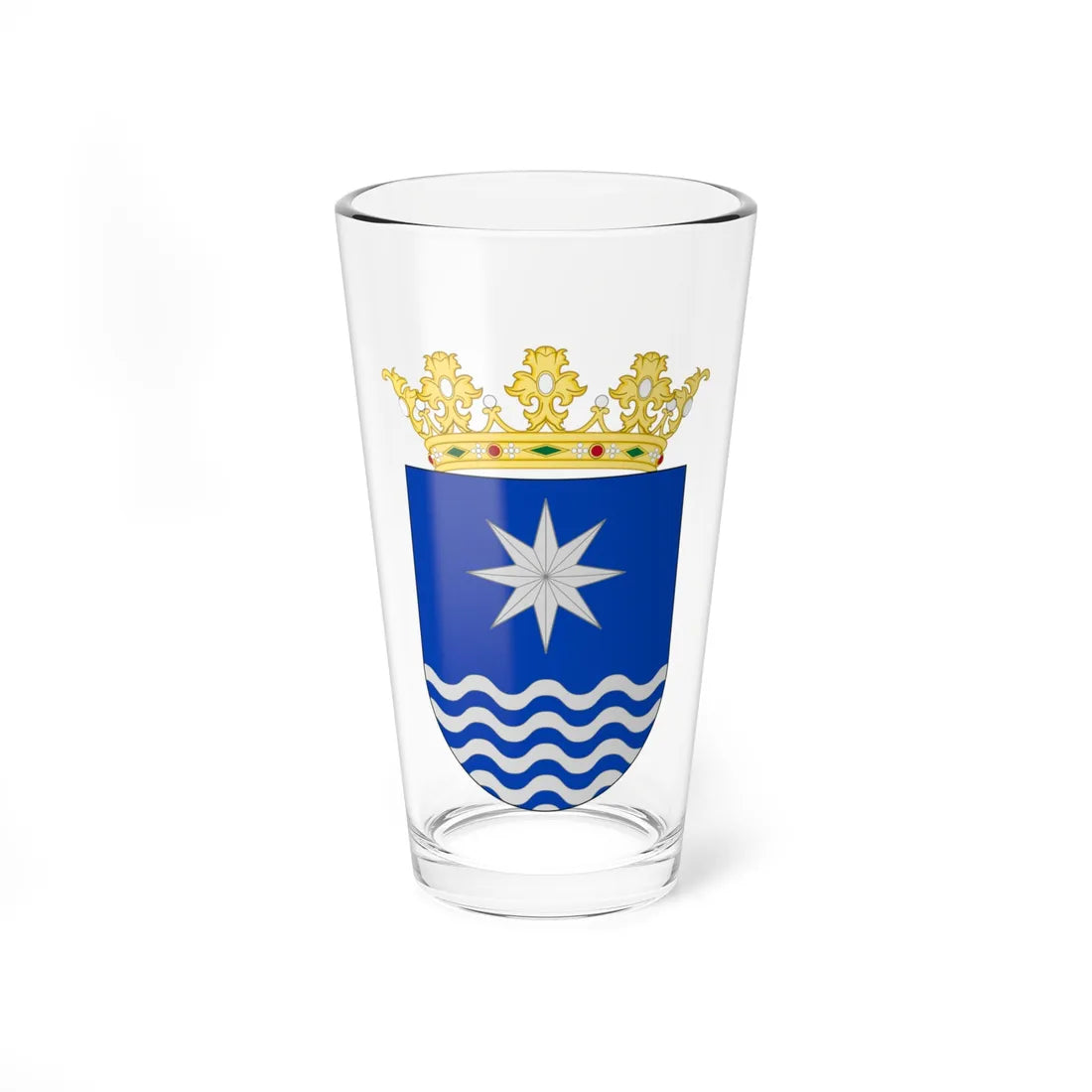 Compostela Old Shield (Dominica) (Coat of Arms) Pint Glass 16oz 16oz - Go Mug Yourself