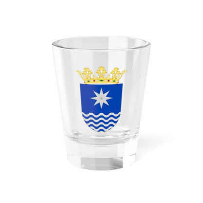 Compostela Old Shield (Dominica) (Coat of Arms) Shot Glass 1.5oz 1.5oz - Go Mug Yourself