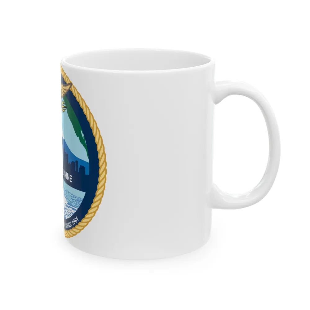 COMSUBGRU 9 Commander Submarine Group 9 (U.S. Navy) White Coffee Mug-Go Mug Yourself