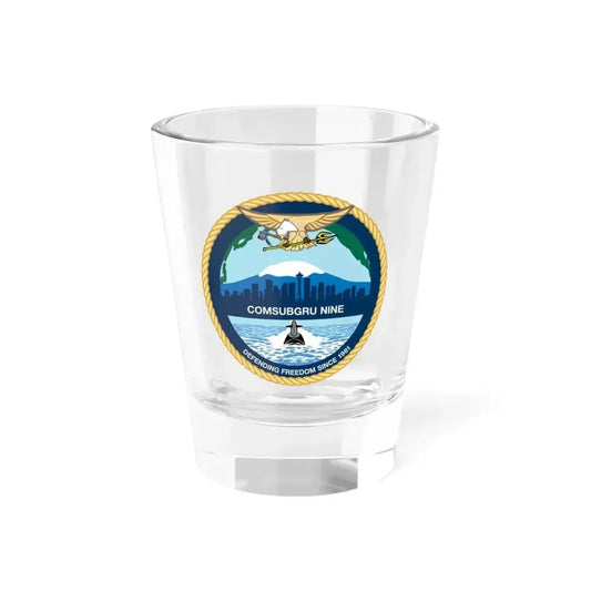 COMSUBGRU 9 Commander Submarine Group 9 (U.S. Navy) Shot Glass 1.5oz 1.5oz - Go Mug Yourself