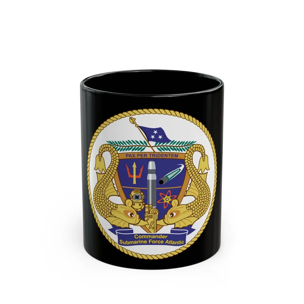 COMSUBLANT Atlantic Crest Commander Submarine Force Atlantic (U.S. Navy) Black Coffee Mug-11oz-Go Mug Yourself