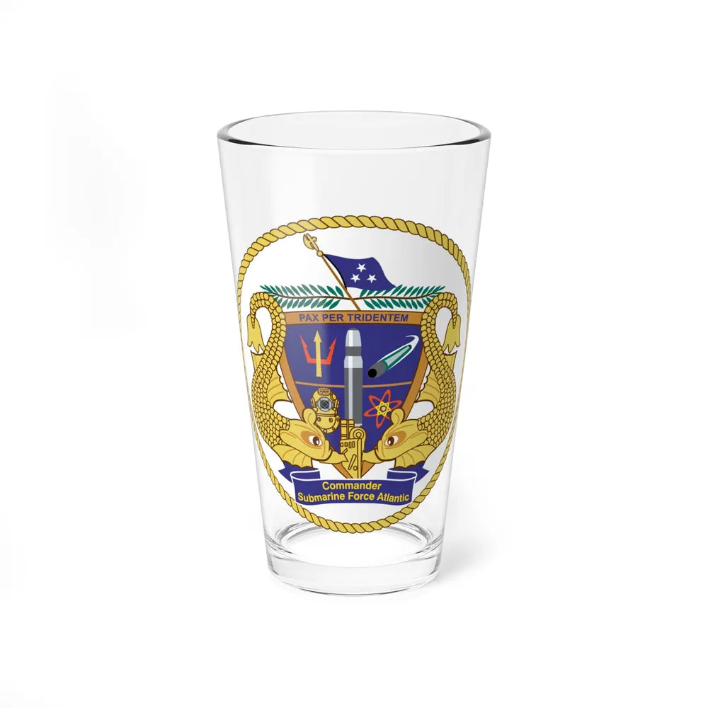 COMSUBLANT Atlantic Crest Commander Submarine Force Atlantic (U.S. Navy) Pint Glass 16oz-16oz-Go Mug Yourself