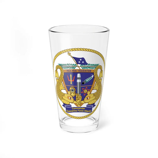 COMSUBLANT Atlantic Crest Commander Submarine Force Atlantic (U.S. Navy) Pint Glass 16oz-16oz-Go Mug Yourself