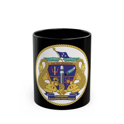 COMSUBLANT Atlantic Crest Commander Submarine Force Atlantic (U.S. Navy) Black Coffee Mug - Go Mug Yourself
