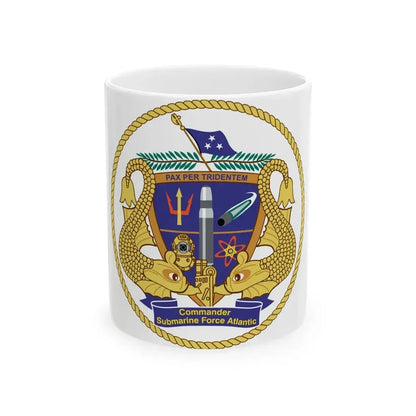 COMSUBLANT Atlantic Crest Commander Submarine Force Atlantic (U.S. Navy) White Coffee Mug 11oz - Go Mug Yourself