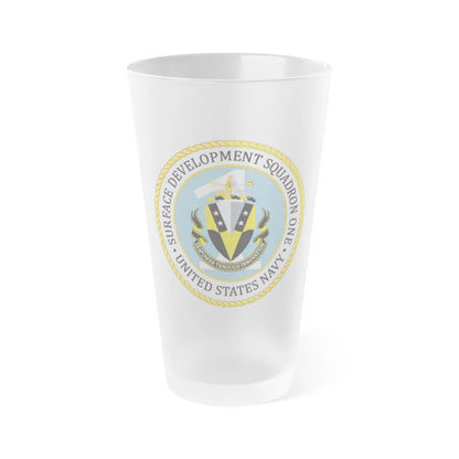 COMSURFDEVRON (U.S. Navy) Frosted Pint Glass 16oz-Go Mug Yourself