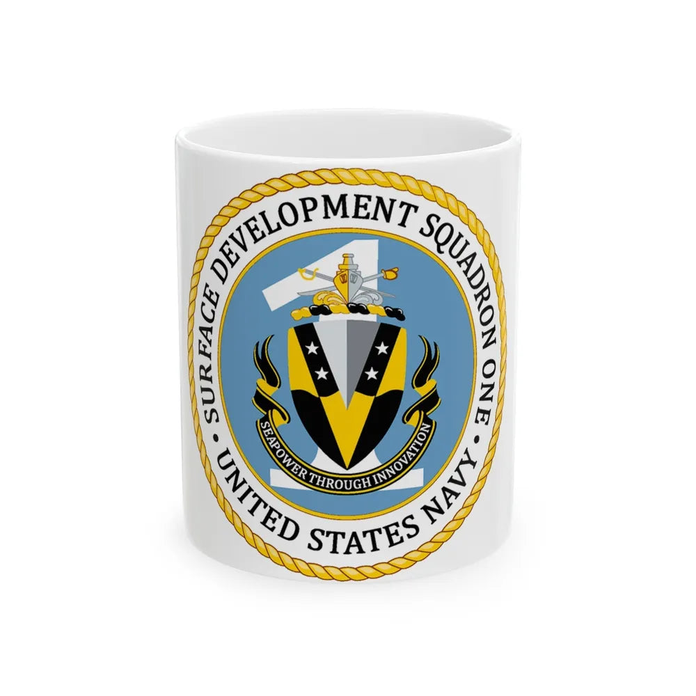 COMSURFDEVRON (U.S. Navy) White Coffee Mug-11oz-Go Mug Yourself