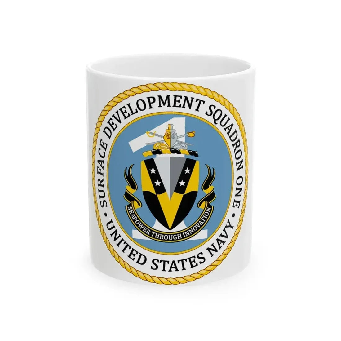 COMSURFDEVRON (U.S. Navy) White Coffee Mug 11oz - Go Mug Yourself