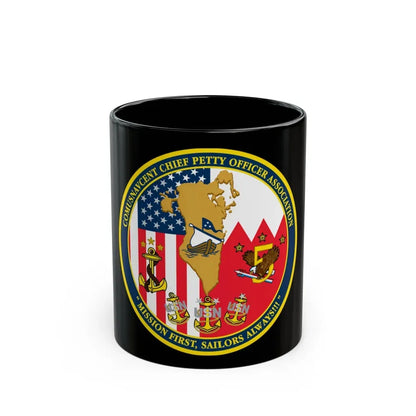 COMUSNAVCENT CPO Assoc COMUSNAVCENT CPO Assoc US Naval Forces Central Command Chief Petty Officer Association (U.S. Navy) Black Coffee Mug 11oz - Go Mug Yourself