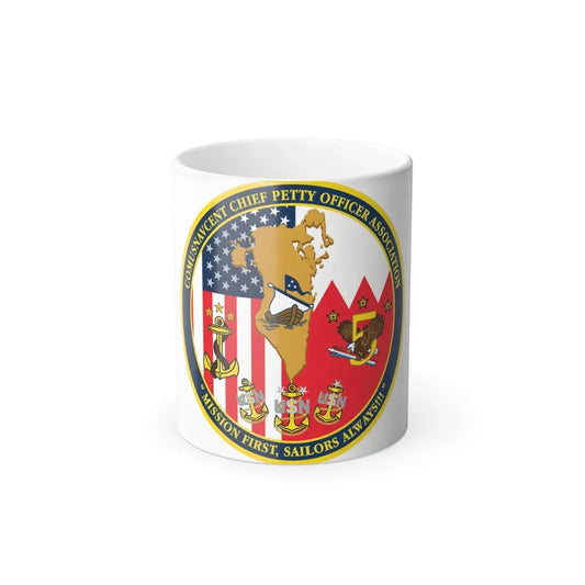COMUSNAVCENT CPO Assoc COMUSNAVCENT CPO Assoc US Naval Forces Central Command Chief Petty Officer Association (U.S. Navy) Color Changing Mug 11oz Default Title 11oz - Go Mug Yourself