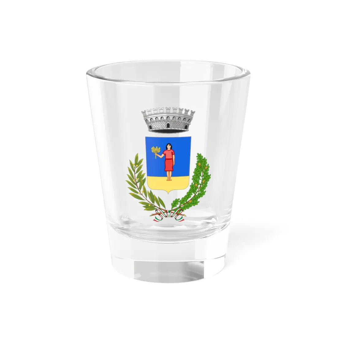 Cona-Stemma (Italy) (Coat of Arms) Shot Glass 1.5oz 1.5oz - Go Mug Yourself