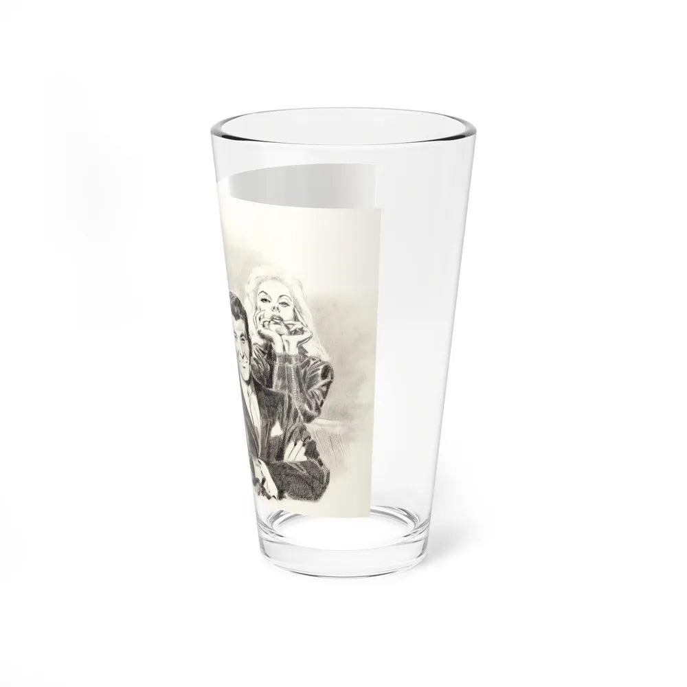 Concept art for Danger Plus Two by Doug Wildey, 1960 04 - Pint Glass 16oz-Go Mug Yourself