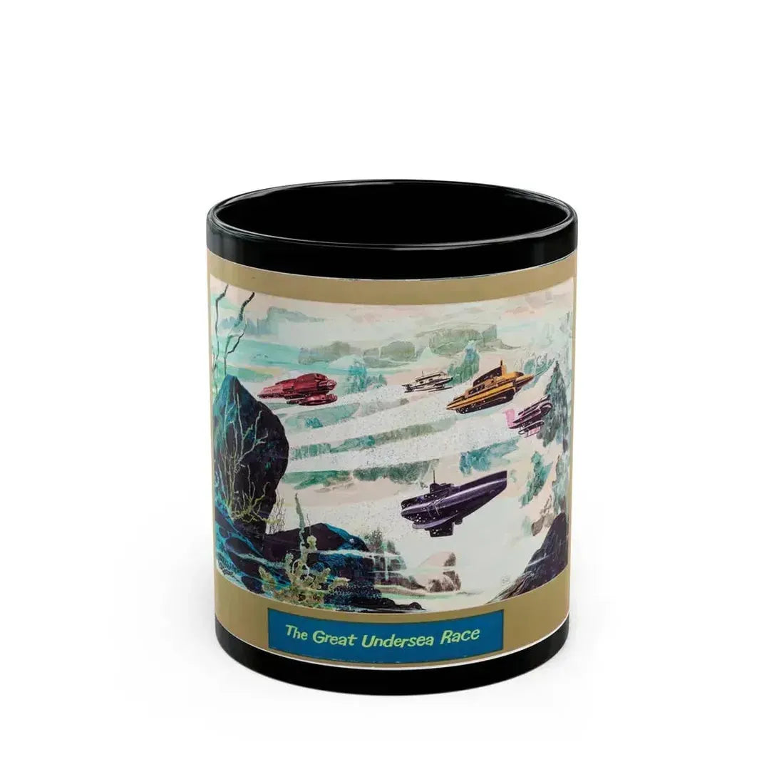 Concept art for the Great Undersea Race (1) - Black Coffee Mug 11oz - Go Mug Yourself