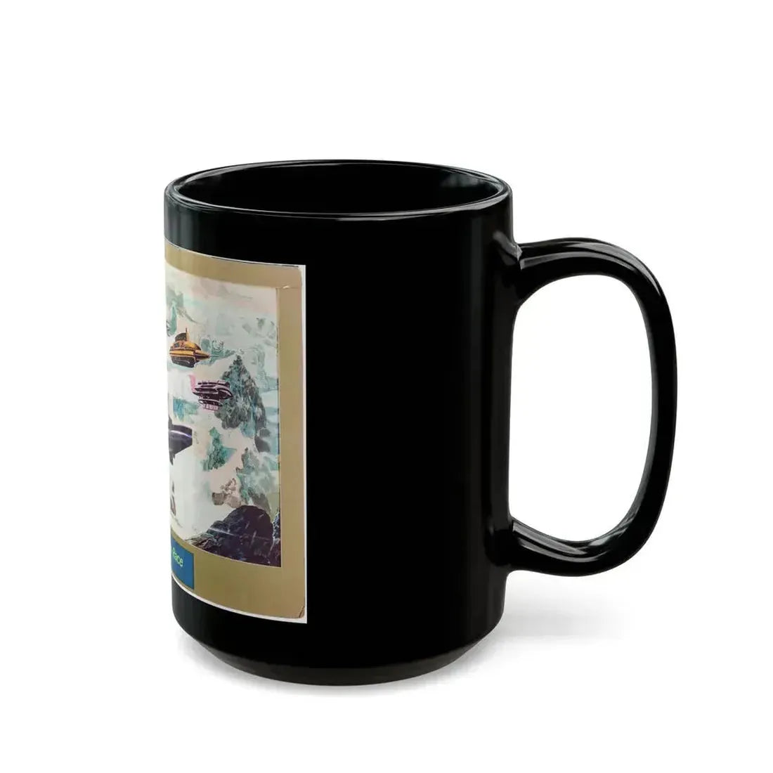 Concept art for the Great Undersea Race (1) - Black Coffee Mug - Go Mug Yourself