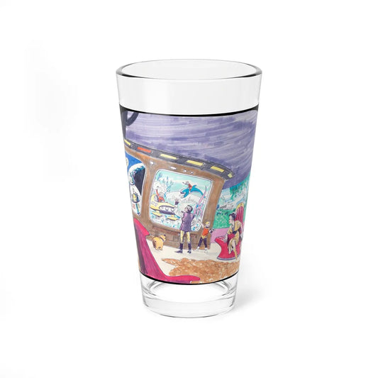 Concept art for the Great Undersea Race (3) - Pint Glass 16oz-16oz-Go Mug Yourself