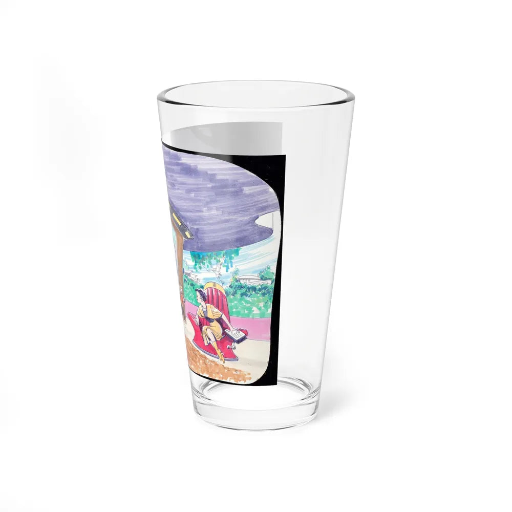 Concept art for the Great Undersea Race (3) - Pint Glass 16oz-Go Mug Yourself