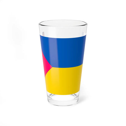 Conceptual Flag of Raspberry Ukraine (Ukraine) Pint Glass 16oz 16oz - Go Mug Yourself