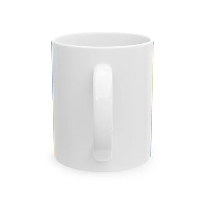 Conceptual flag of Yellow Ukraine (Ukraine) White Coffee Mug - Go Mug Yourself