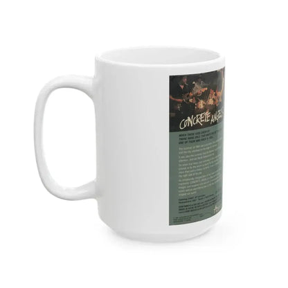 CONCRETE ANGELS (VHS COVER) - White Coffee Mug - Go Mug Yourself