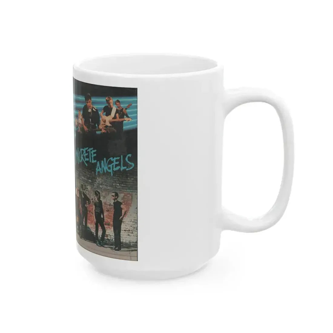 CONCRETE ANGELS (VHS COVER) - White Coffee Mug - Go Mug Yourself