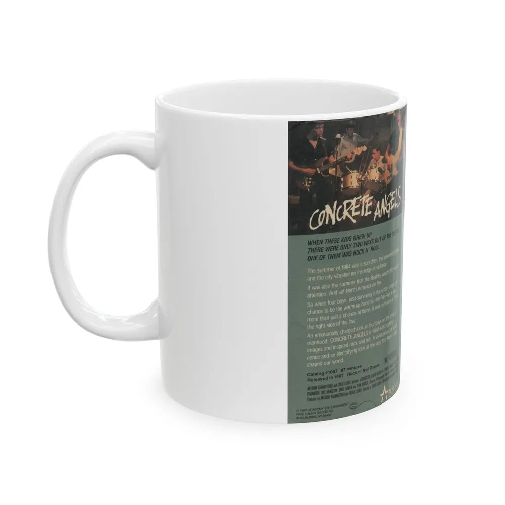 CONCRETE ANGELS (VHS COVER) - White Coffee Mug-Go Mug Yourself