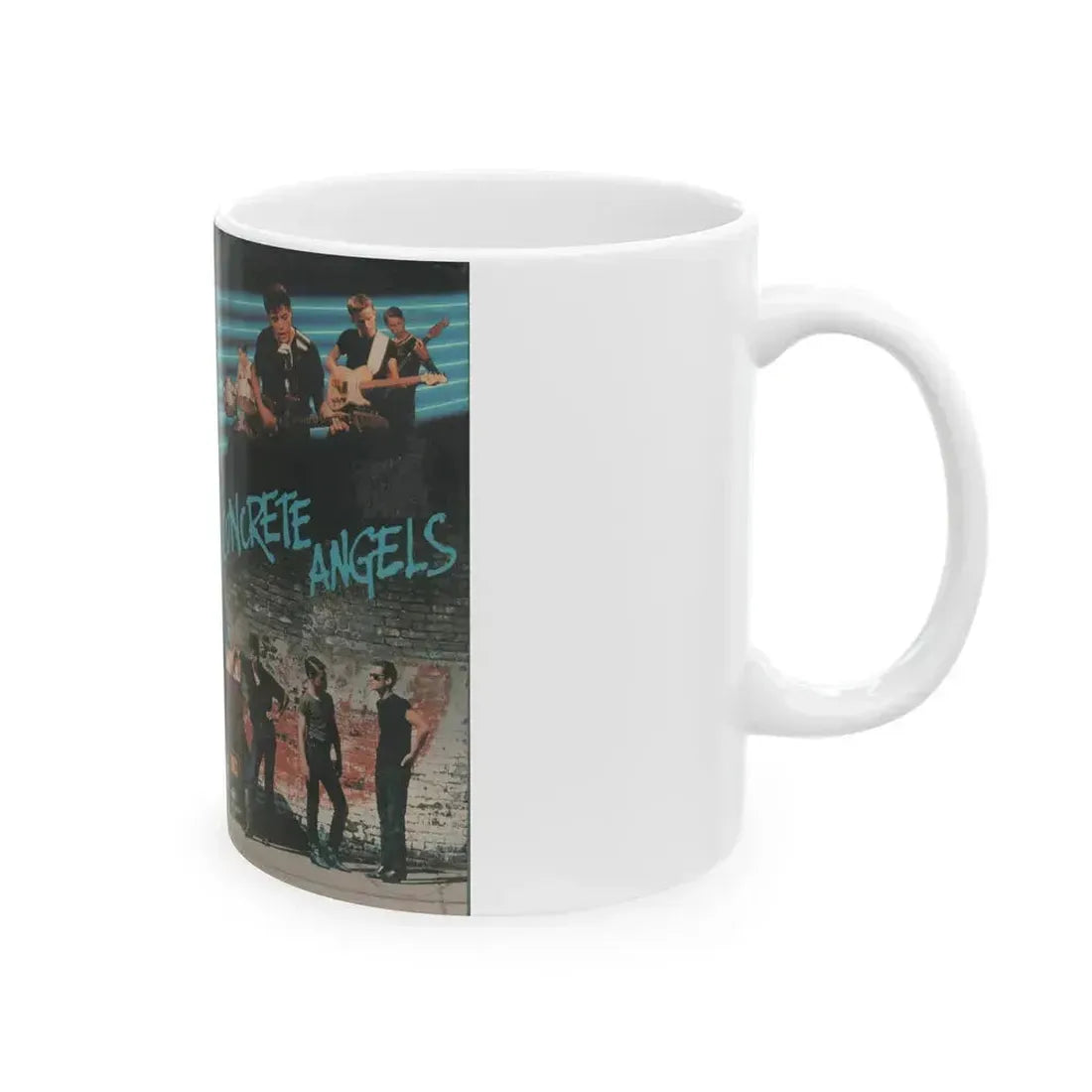 CONCRETE ANGELS (VHS COVER) - White Coffee Mug - Go Mug Yourself