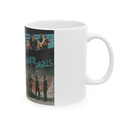 CONCRETE ANGELS (VHS COVER) - White Coffee Mug - Go Mug Yourself