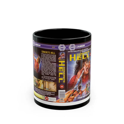 CONCRETE HELL (VHS COVER) - Black Coffee Mug-11oz-Go Mug Yourself