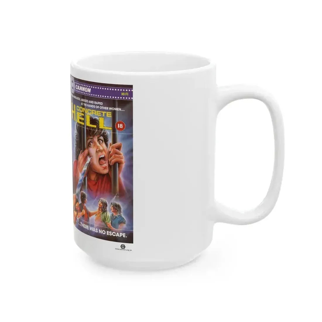 CONCRETE HELL (VHS COVER) - White Coffee Mug - Go Mug Yourself