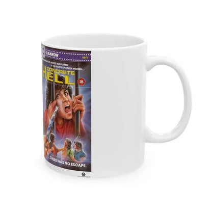 CONCRETE HELL (VHS COVER) - White Coffee Mug - Go Mug Yourself