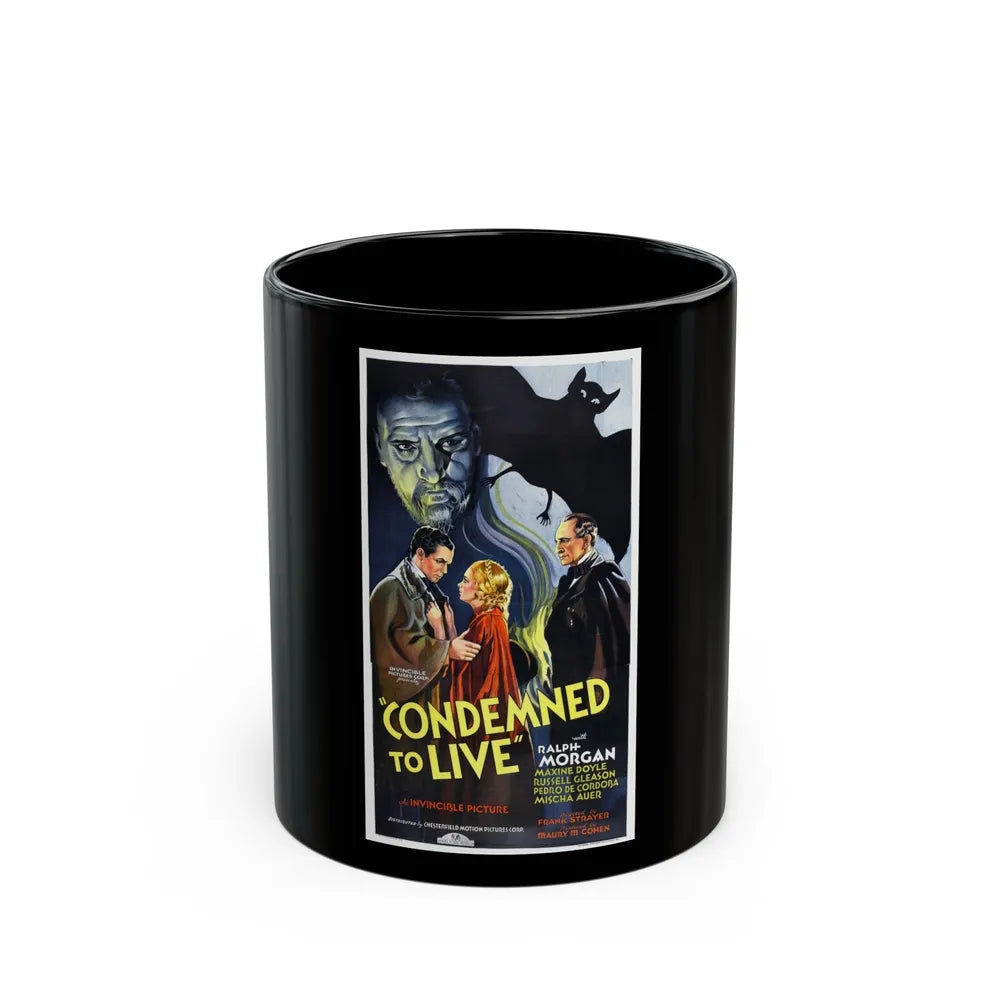 CONDEMNED TO LIVE 1935 Movie Poster - Black Coffee Mug-11oz-Go Mug Yourself