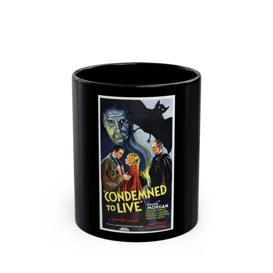 CONDEMNED TO LIVE 1935 Movie Poster - Black Coffee Mug 11oz - Go Mug Yourself
