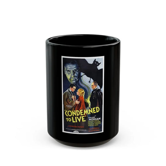 CONDEMNED TO LIVE 1935 Movie Poster - Black Coffee Mug-15oz-Go Mug Yourself