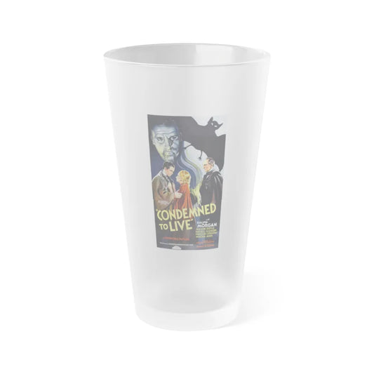 CONDEMNED TO LIVE 1935 Movie Poster - Frosted Pint Glass 16oz-16oz-Frosted-Go Mug Yourself