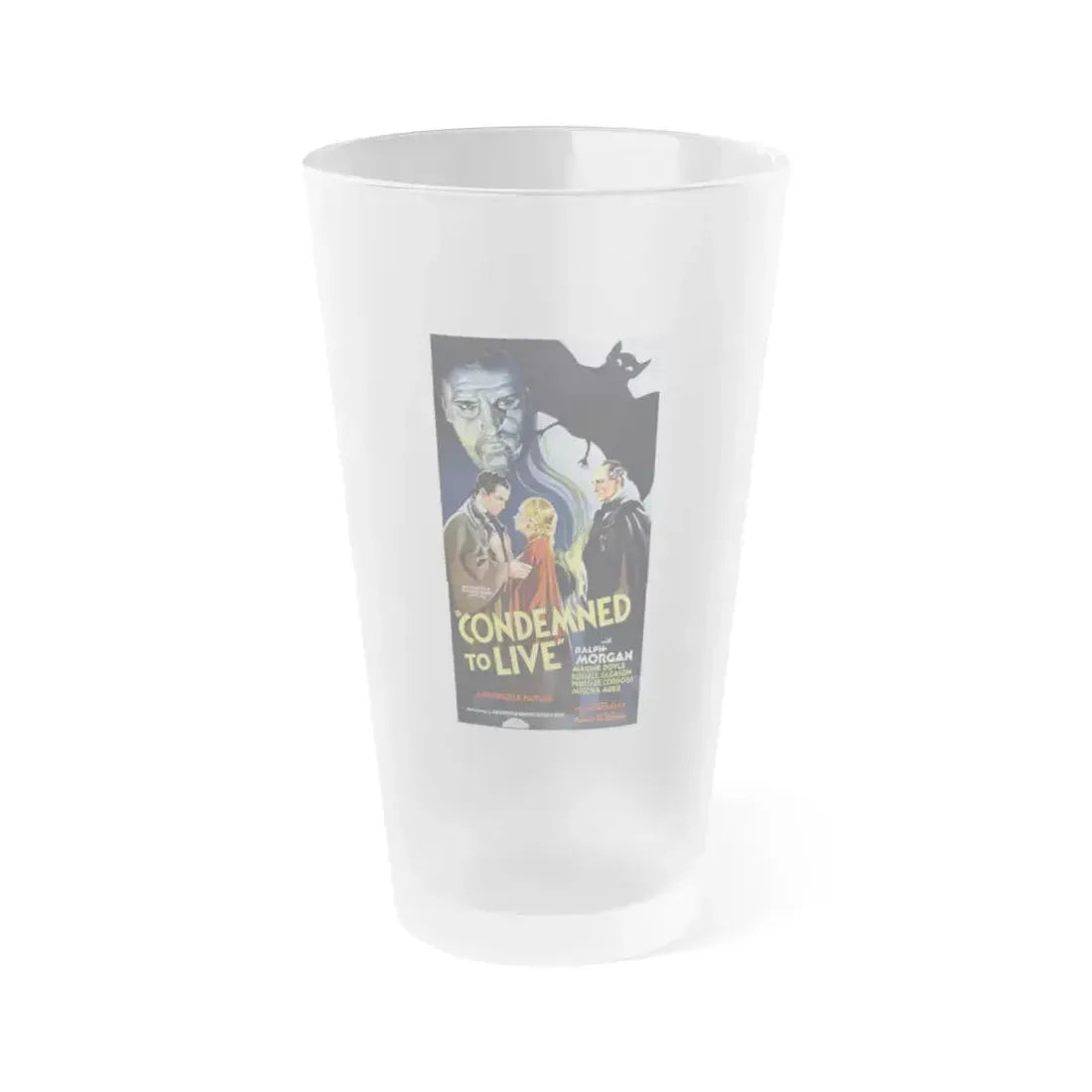 CONDEMNED TO LIVE 1935 Movie Poster - Frosted Pint Glass 16oz 16oz Frosted - Go Mug Yourself