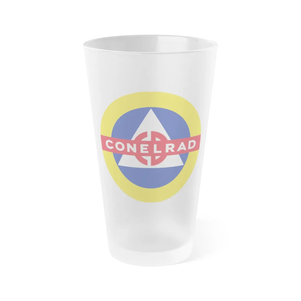 CONELRAD - Frosted Pint Glass 16oz-16oz-Frosted-Go Mug Yourself