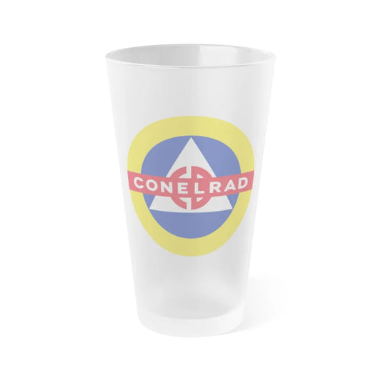 CONELRAD - Frosted Pint Glass 16oz-16oz-Frosted-Go Mug Yourself