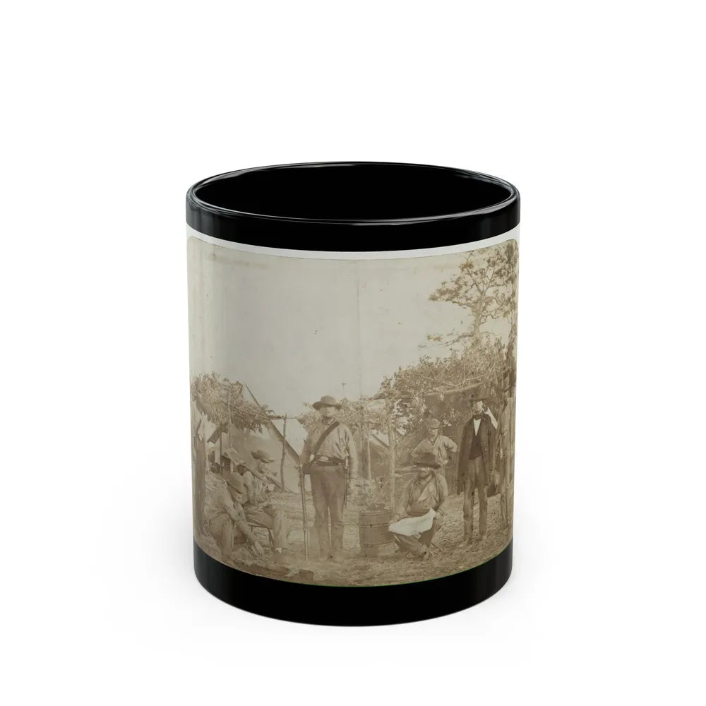 Confederate Camp, Warrington Navy Yard, Pensacola, Florida (U.S. Civil War) Black Coffee Mug-11oz-Go Mug Yourself