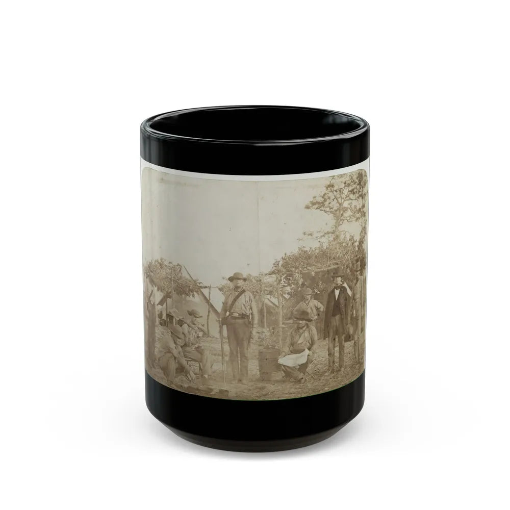 Confederate Camp, Warrington Navy Yard, Pensacola, Florida (U.S. Civil War) Black Coffee Mug-15oz-Go Mug Yourself