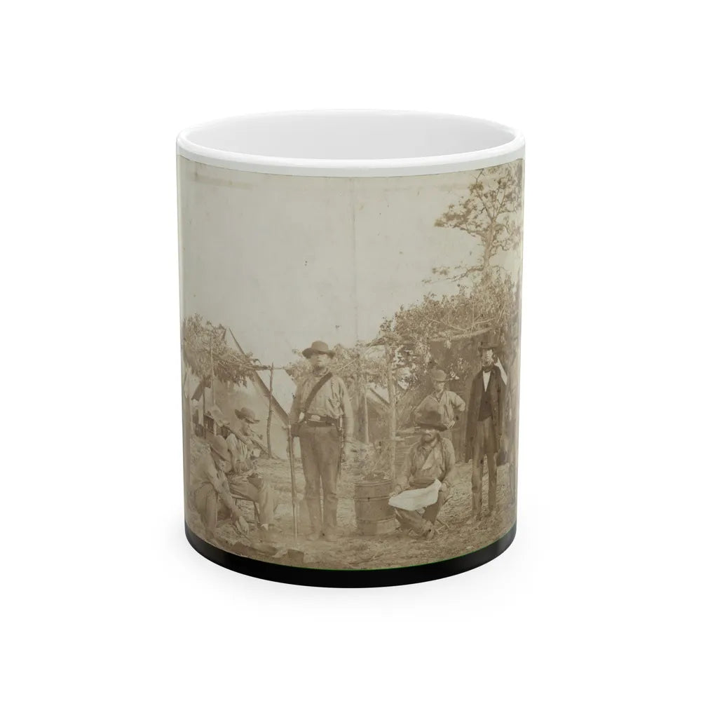 Confederate Camp, Warrington Navy Yard, Pensacola, Florida (U.S. Civil War) White Coffee Mug-11oz-Go Mug Yourself