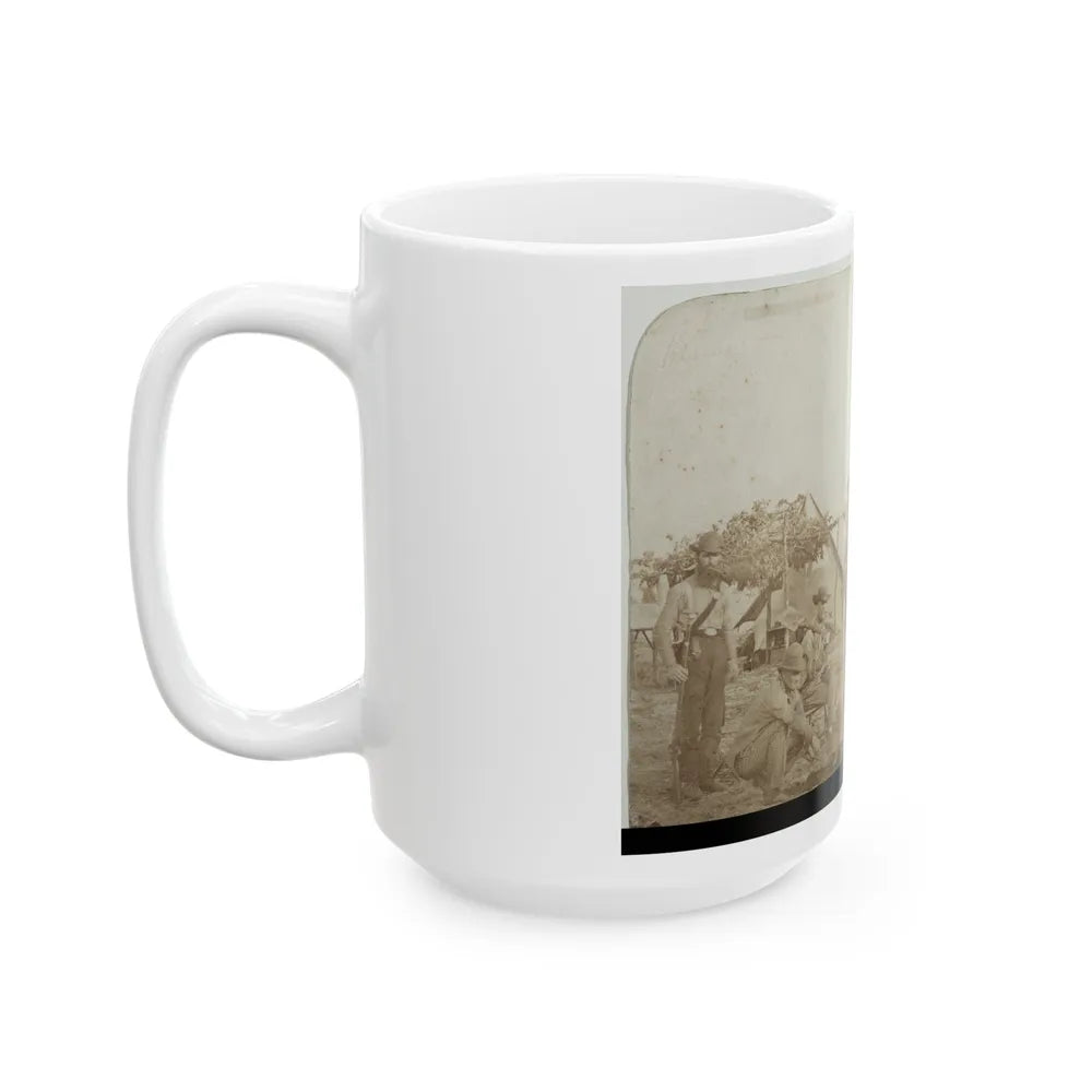 Confederate Camp, Warrington Navy Yard, Pensacola, Florida (U.S. Civil War) White Coffee Mug-Go Mug Yourself