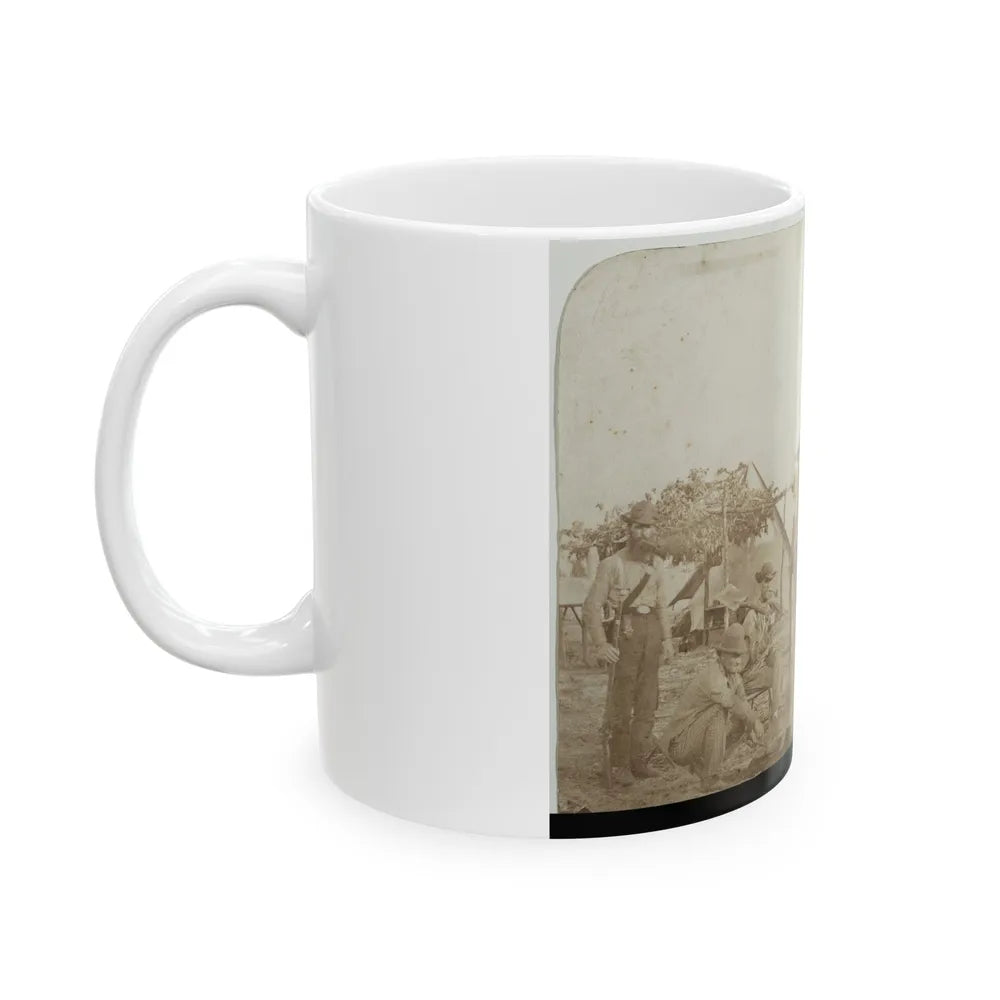 Confederate Camp, Warrington Navy Yard, Pensacola, Florida (U.S. Civil War) White Coffee Mug-Go Mug Yourself